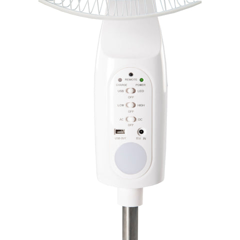 Milex Rechargeable Pedestal Fan 16" - Milex South Africa