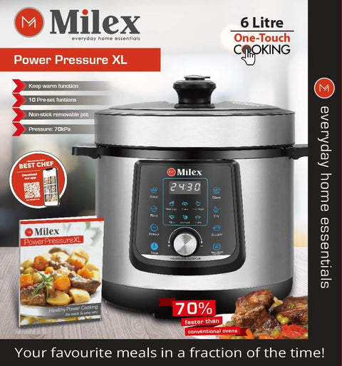 Milex 6L Digital Power Pressure Cooker - Milex South Africa