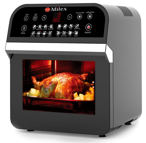 Milex - Digital Power Air Fryer Oven with Rotisserie 12L - Milex South Africa